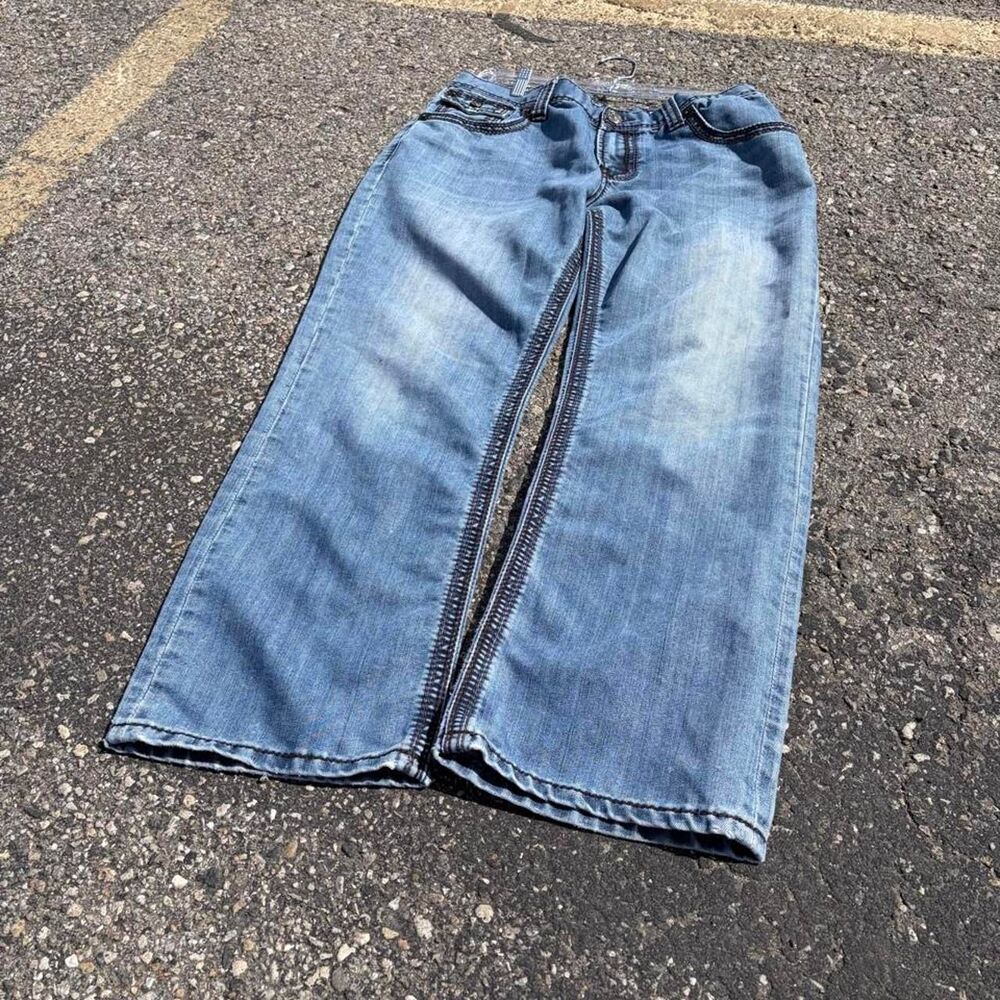 Seven7 Men's Blue and Navy Jeans